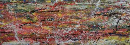 Abstraktes modernes Acrylbild viele Farben bunt