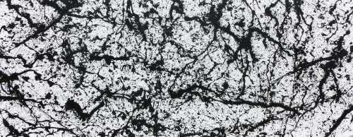 Abstraktes Acrylbild modern schlicht schwarz weiß