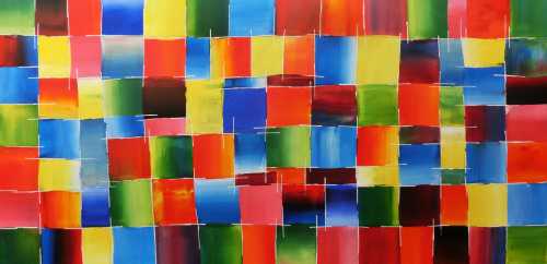 Buntes Acrylbild