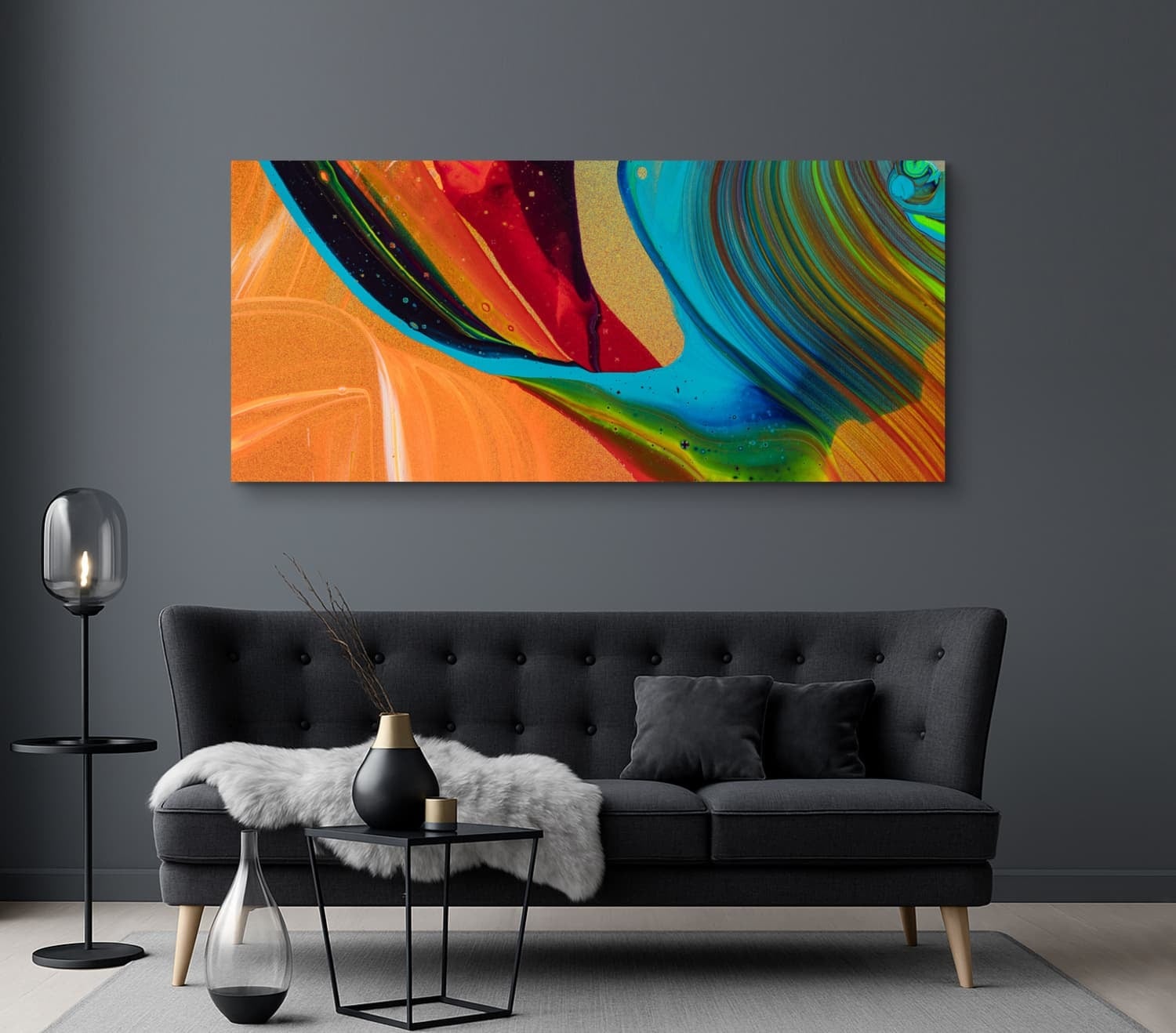 Abstraktes Bild auf Leinwand