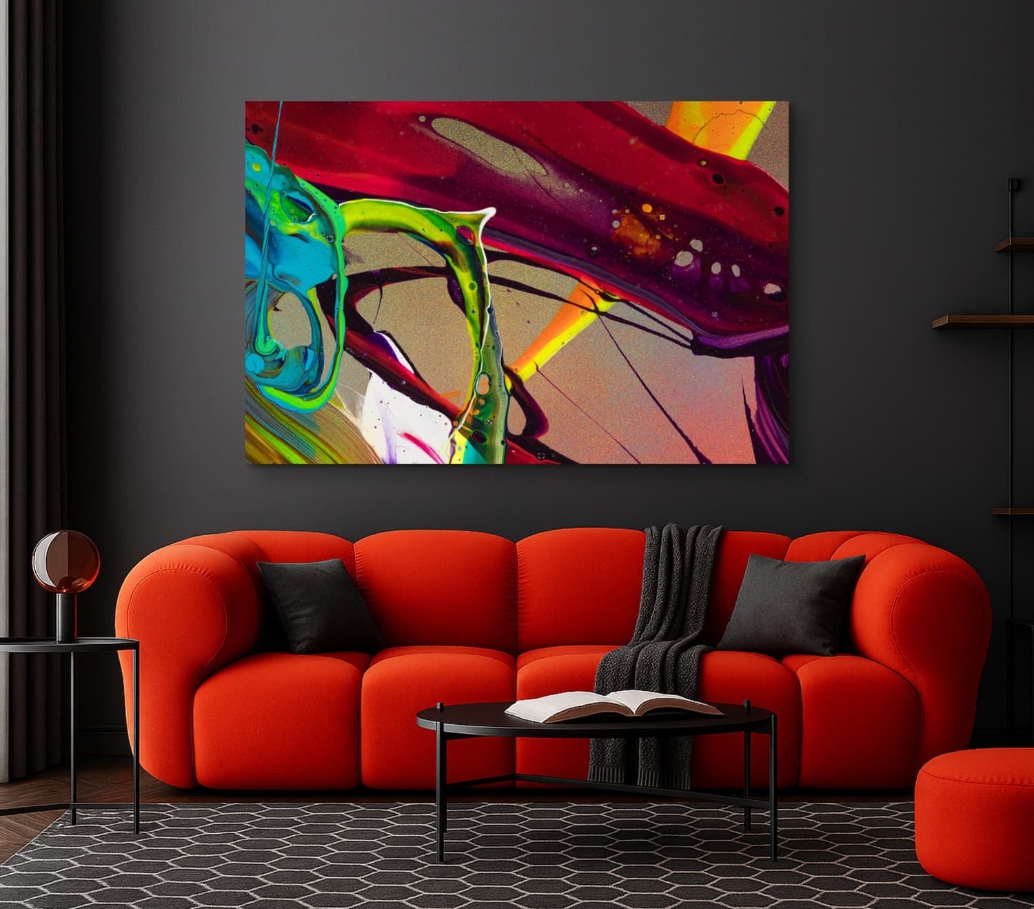 Abstraktes Bild auf Leinwand