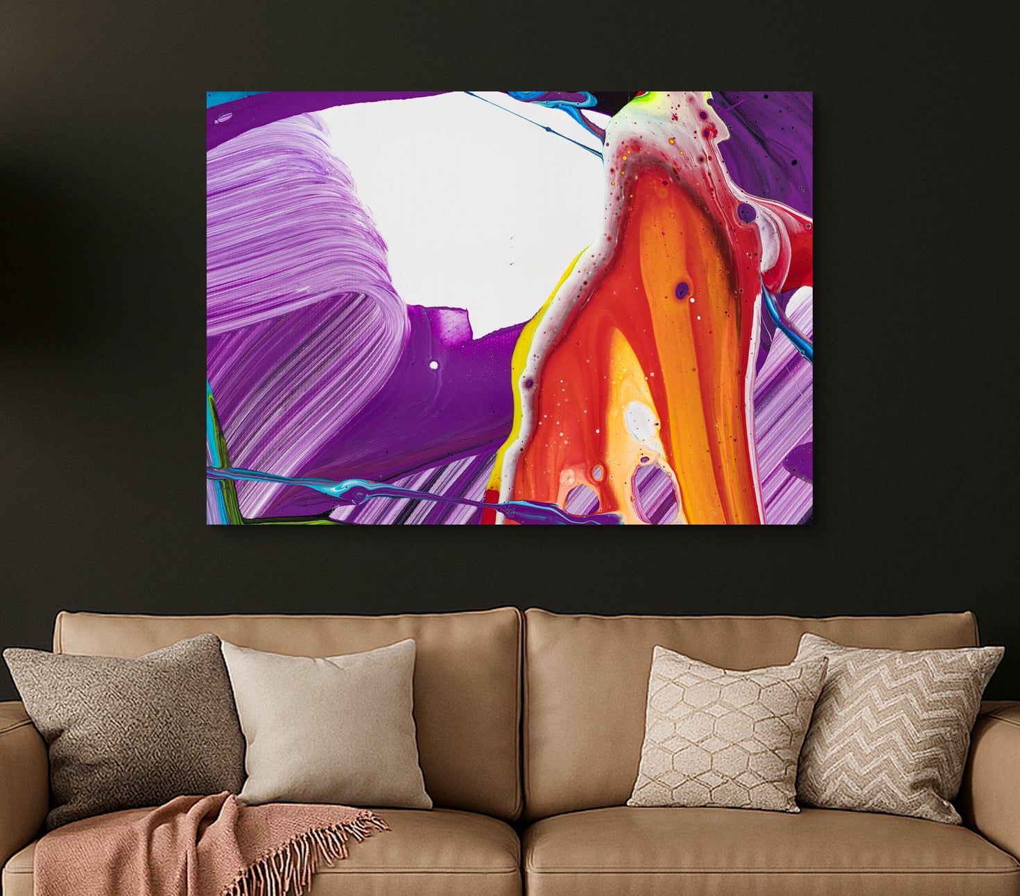 Abstraktes Bild auf Leinwand