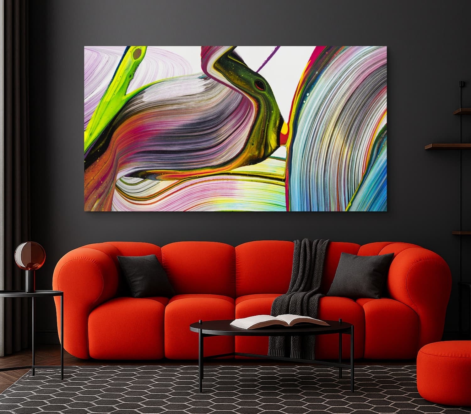 Abstraktes Bild auf Leinwand