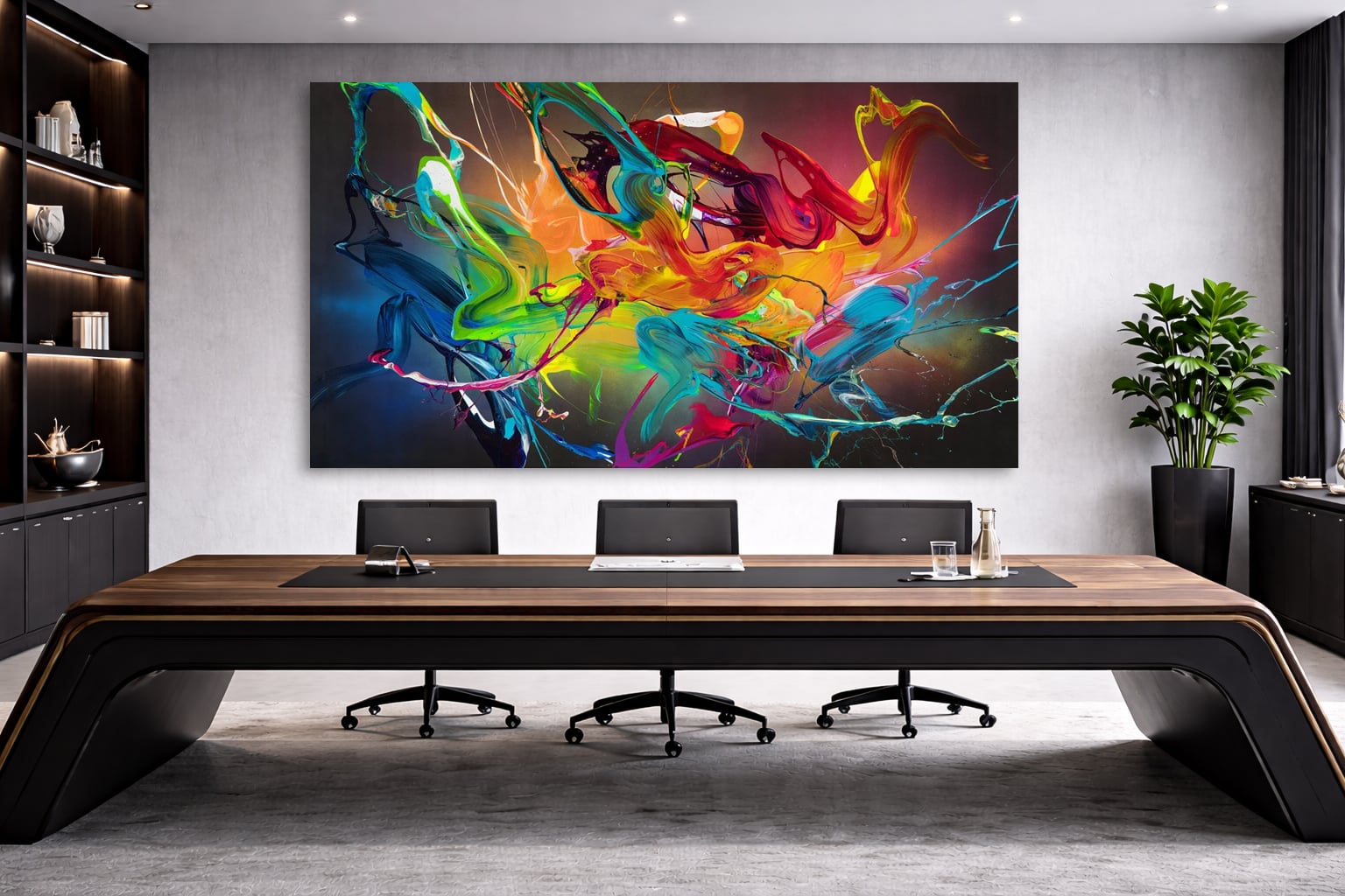 Abstraktes Bild auf Leinwand