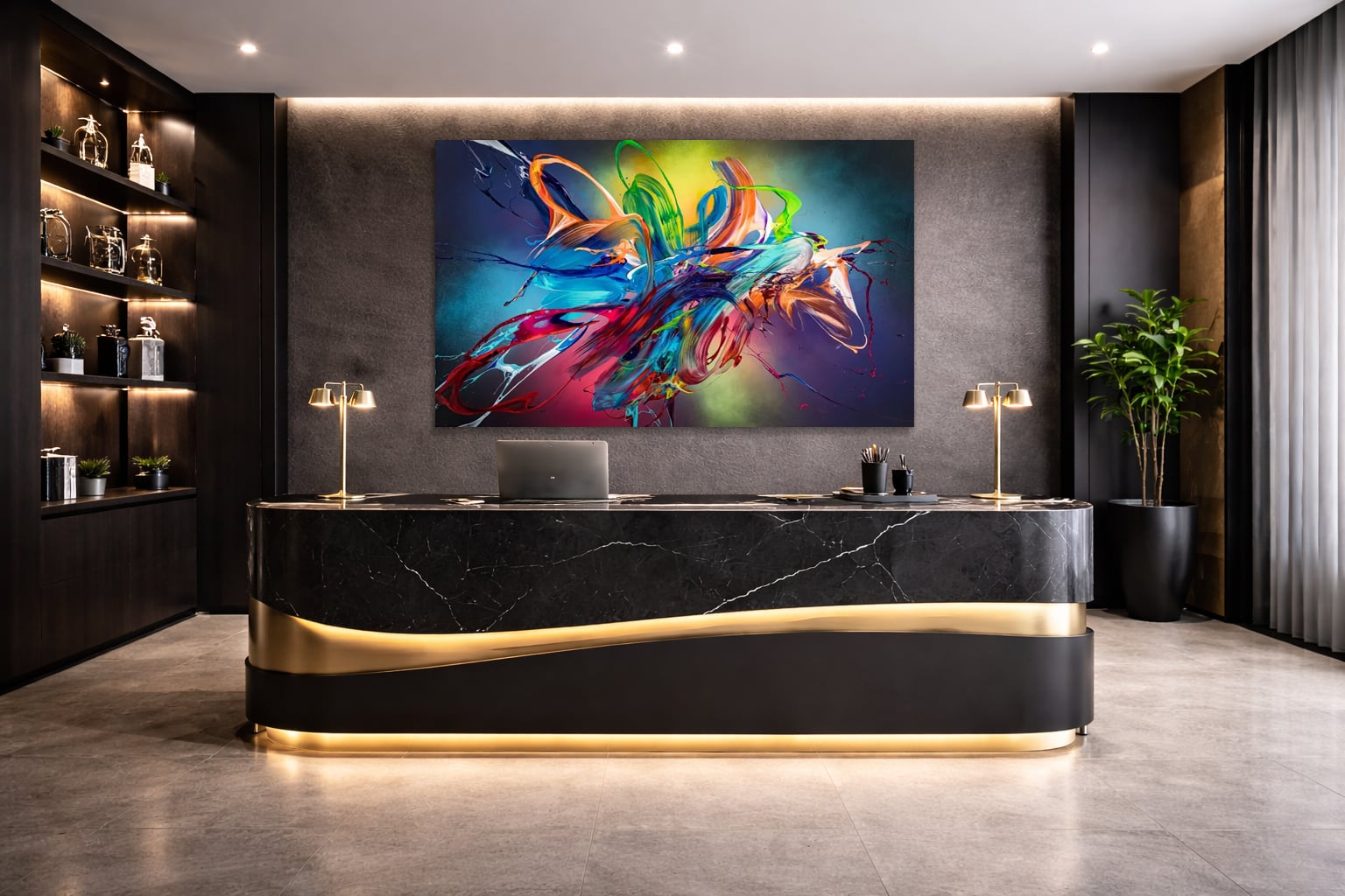 Abstraktes Bild auf Leinwand