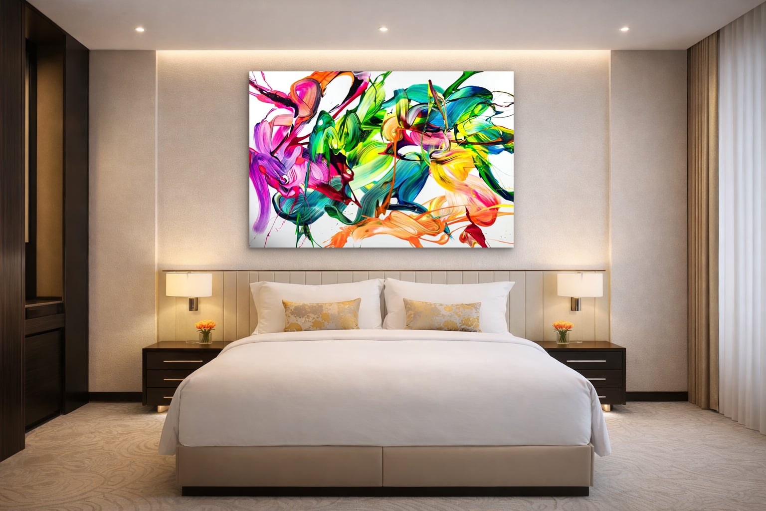 Abstraktes Bild auf Leinwand