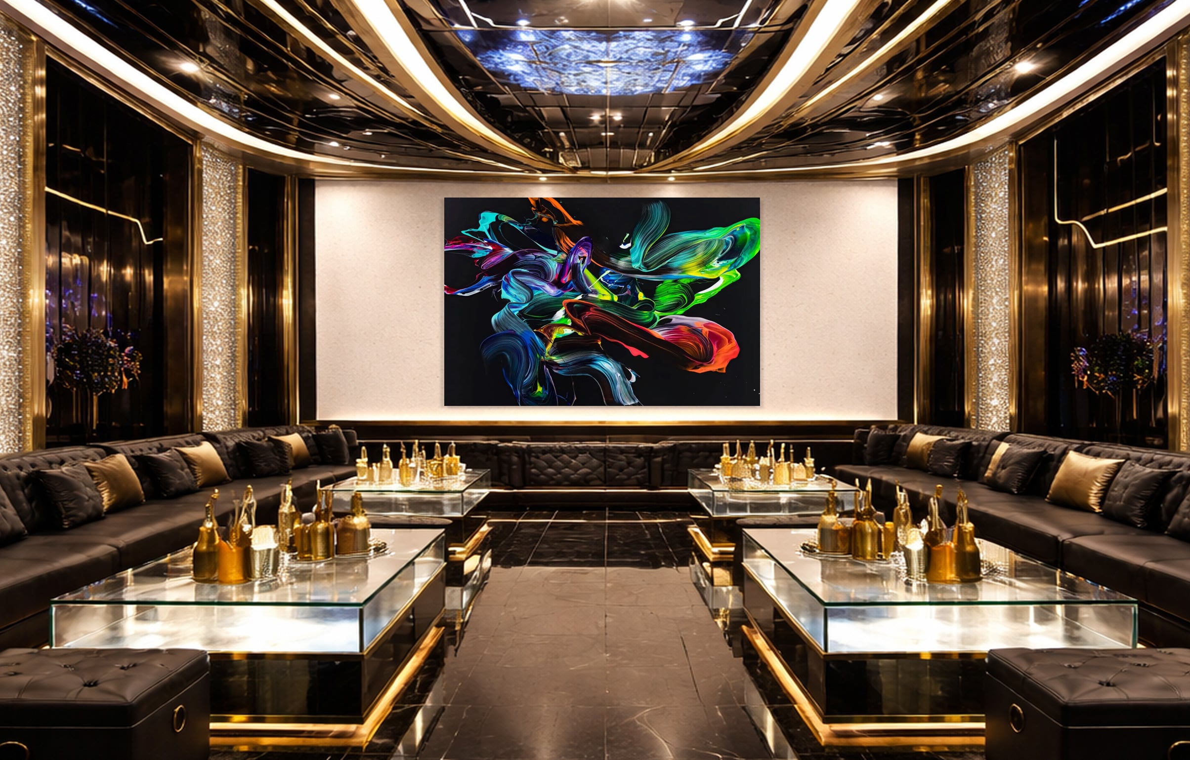 Abstraktes Bild auf Leinwand