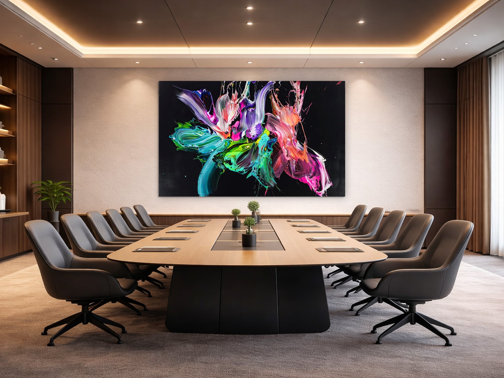 Abstraktes Bild auf Leinwand