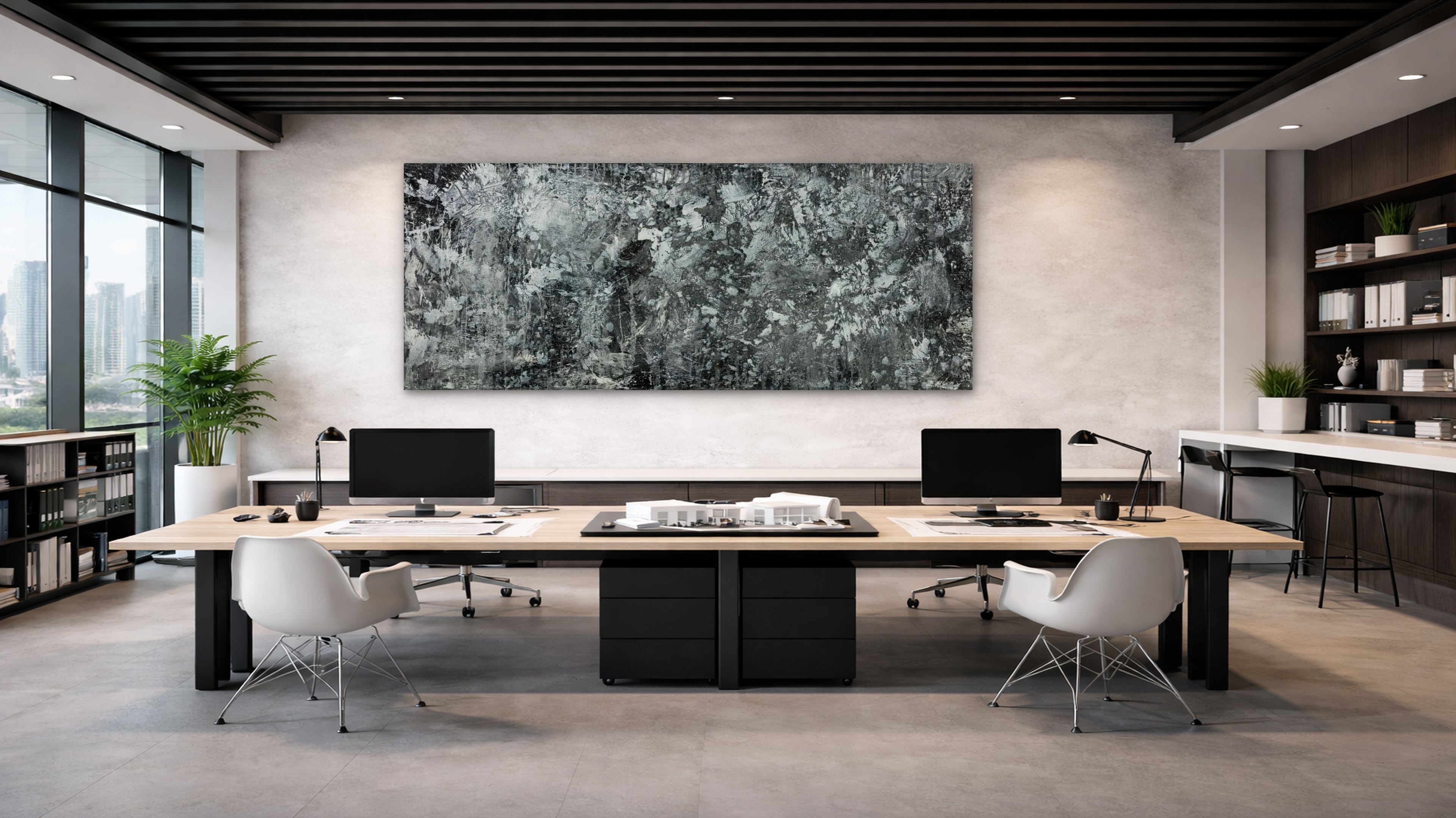 Abstraktes Bild auf Leinwand