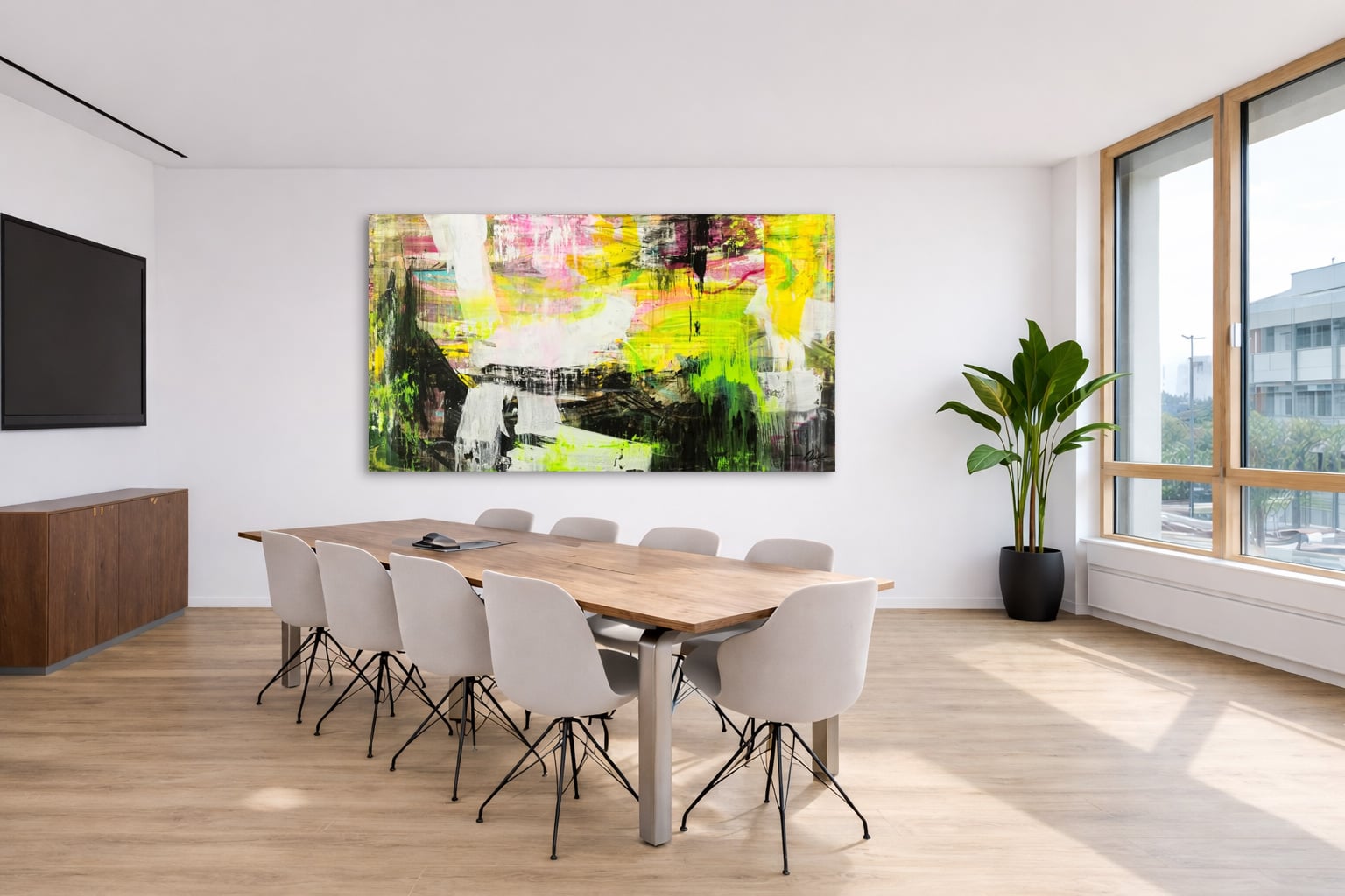 Abstraktes Bild auf Leinwand