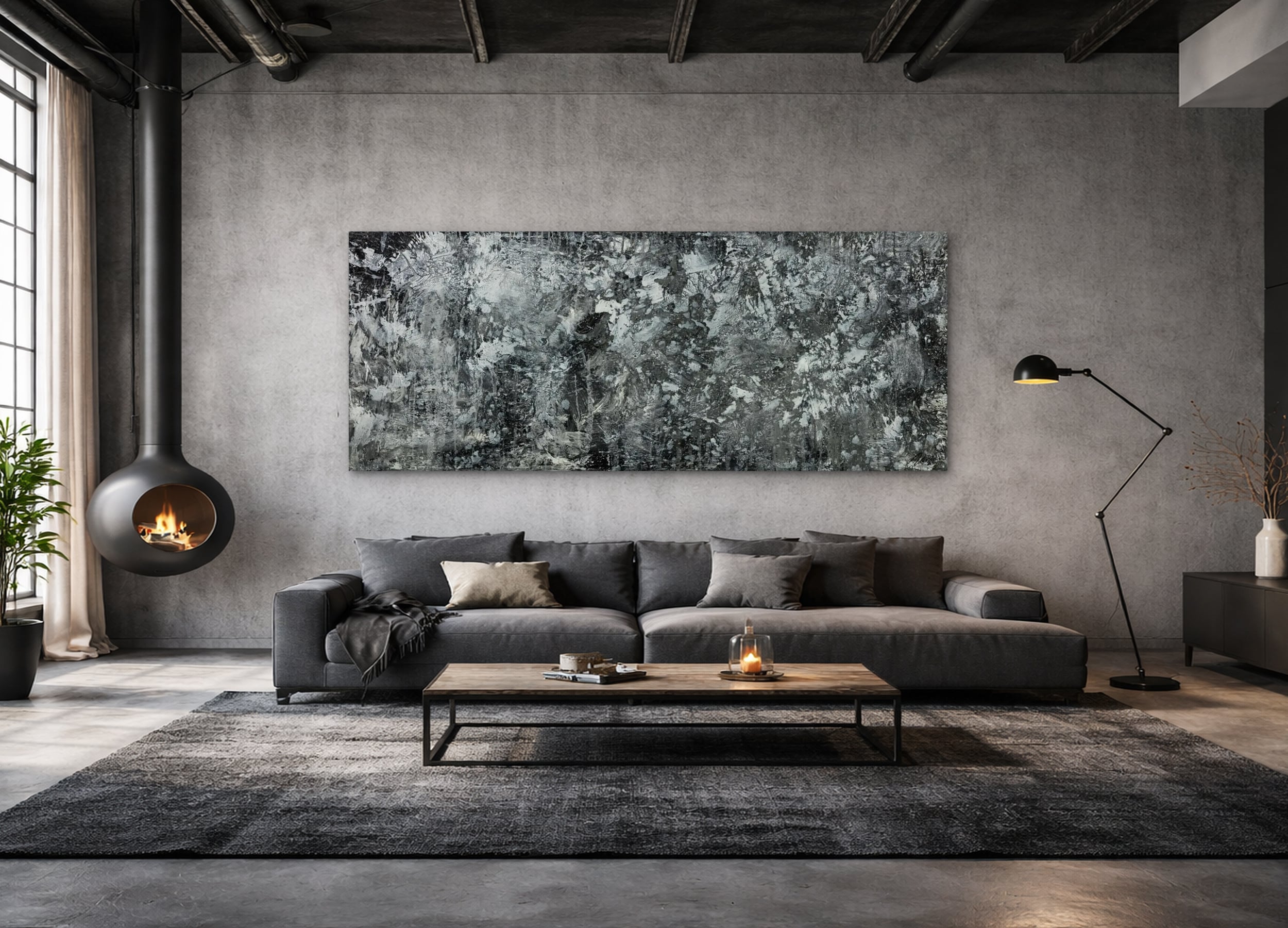 Abstraktes Bild auf Leinwand