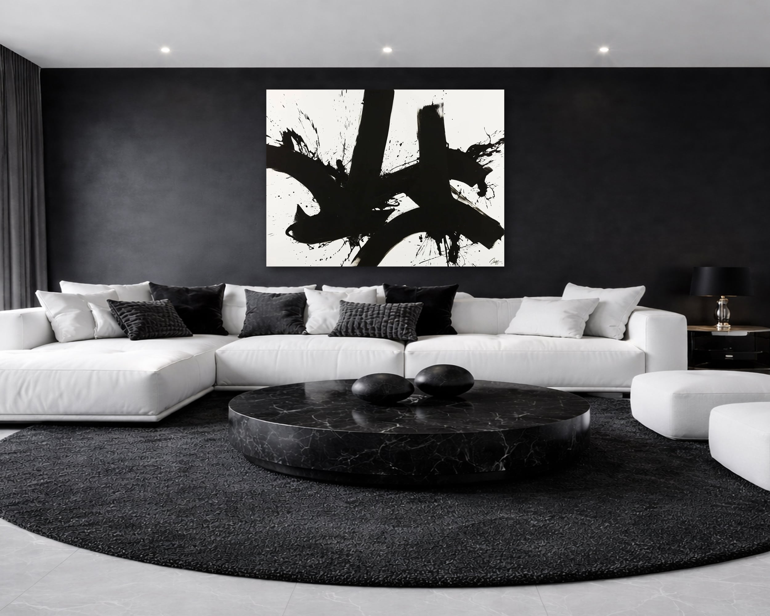 Abstraktes Bild auf Leinwand