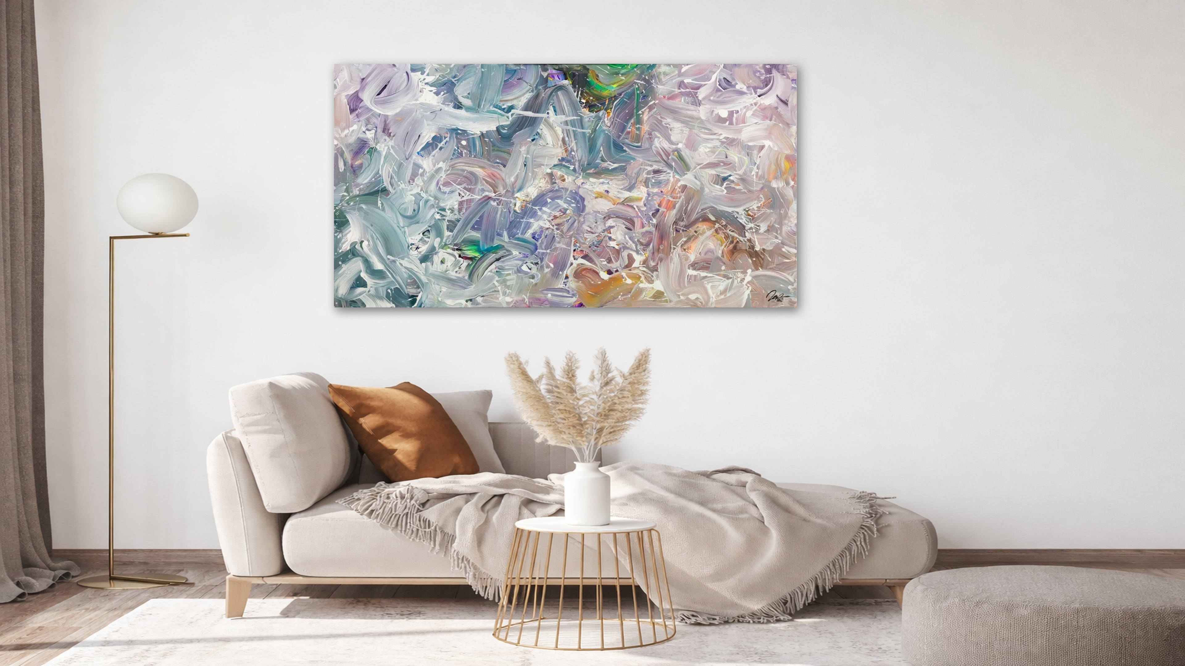 Abstraktes Bild auf Leinwand