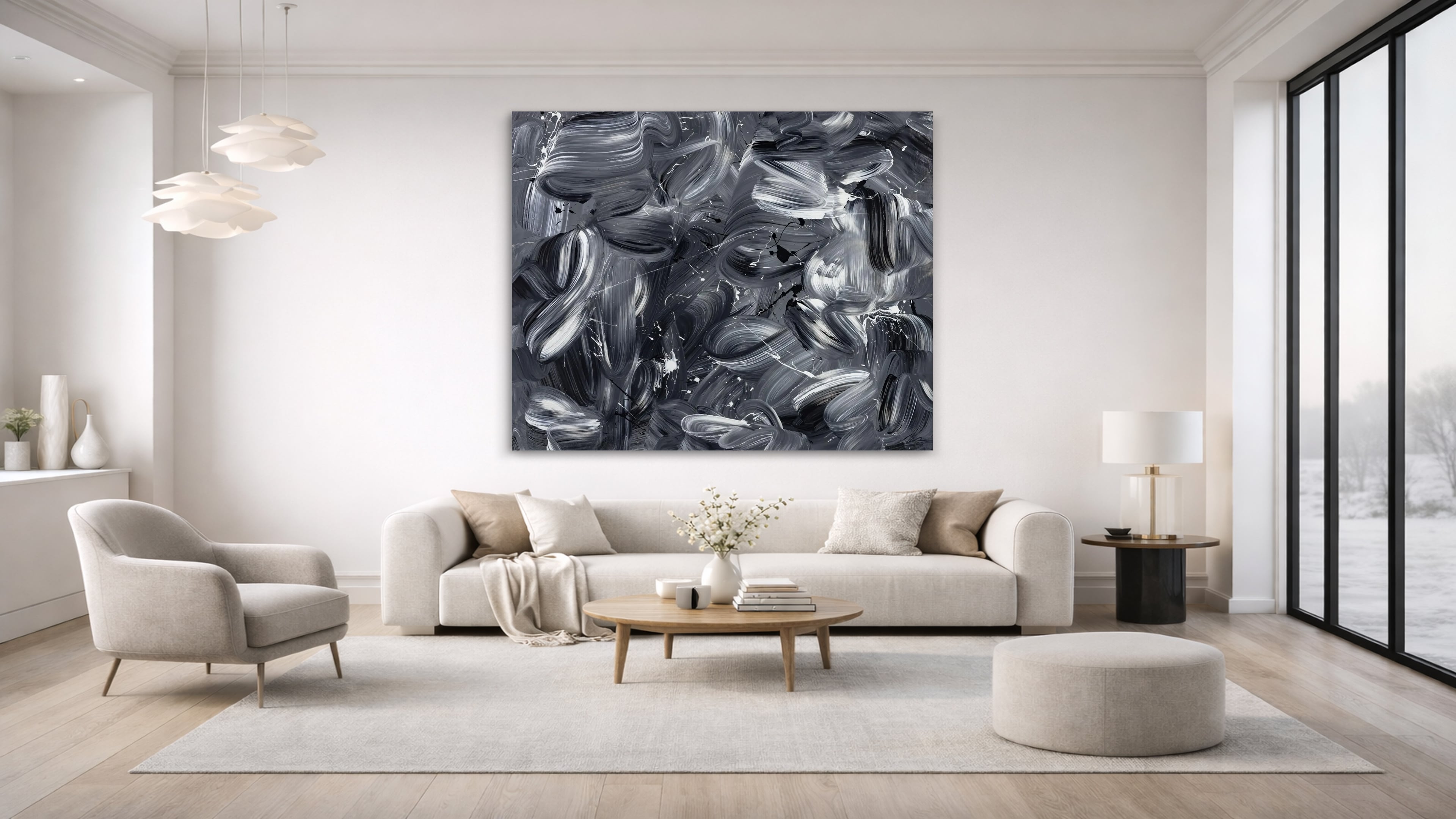 Abstraktes Bild auf Leinwand