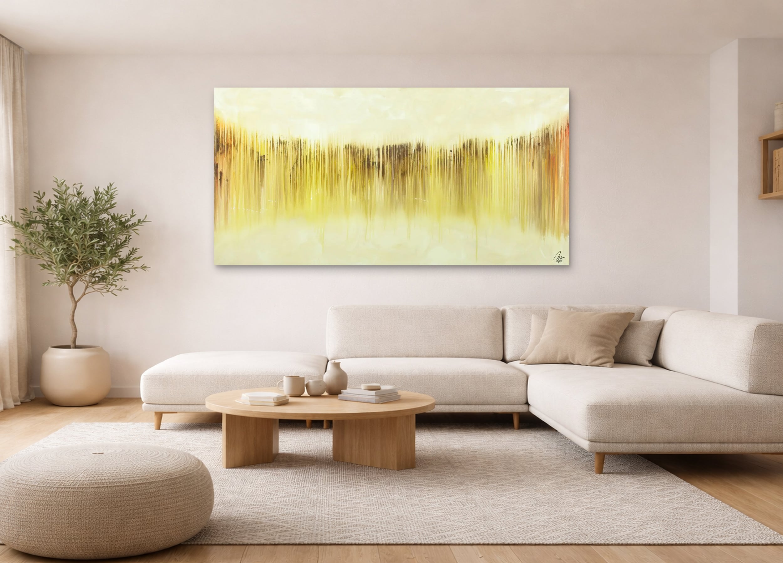 Abstraktes Bild auf Leinwand