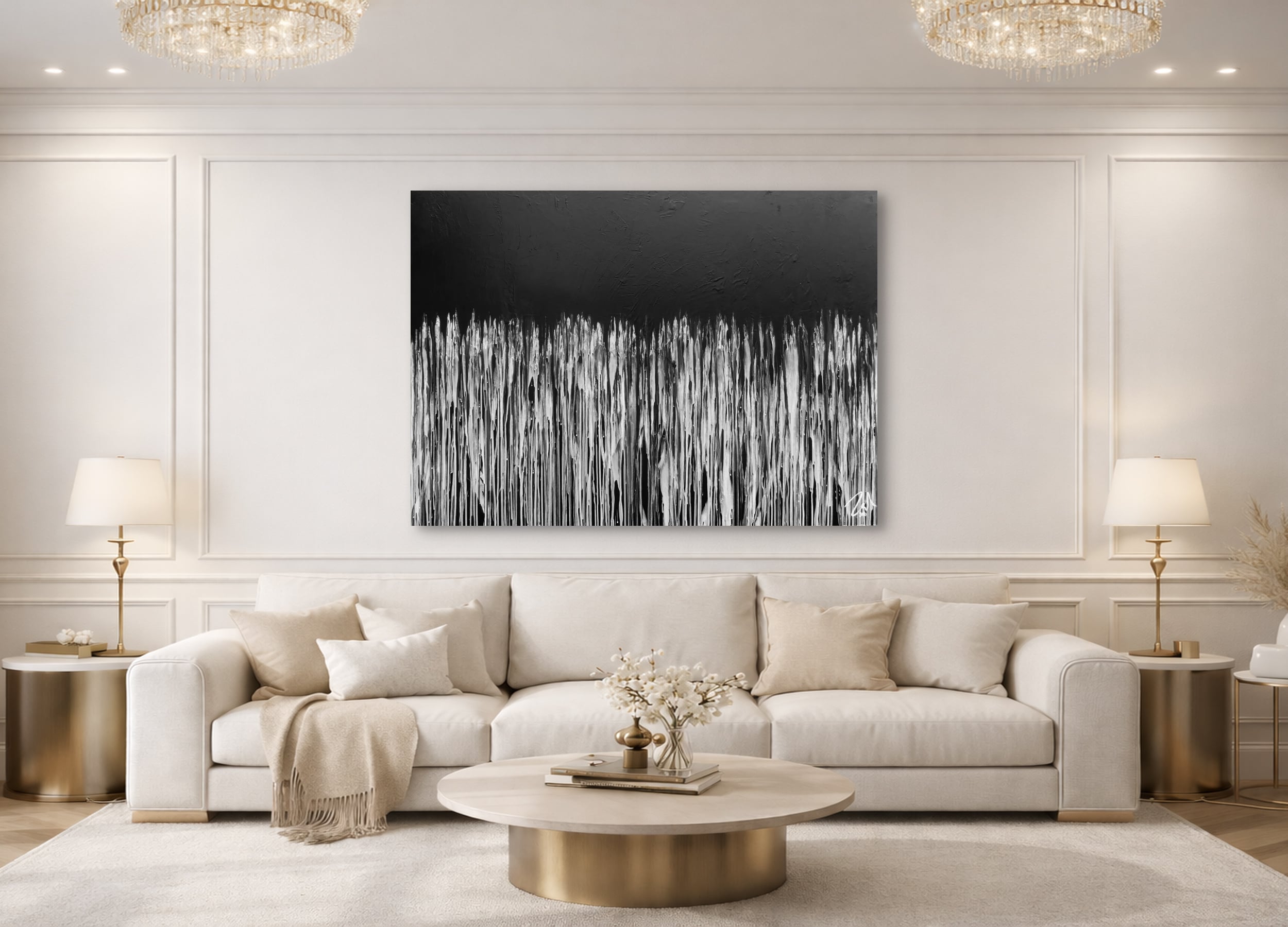 Abstraktes Bild auf Leinwand