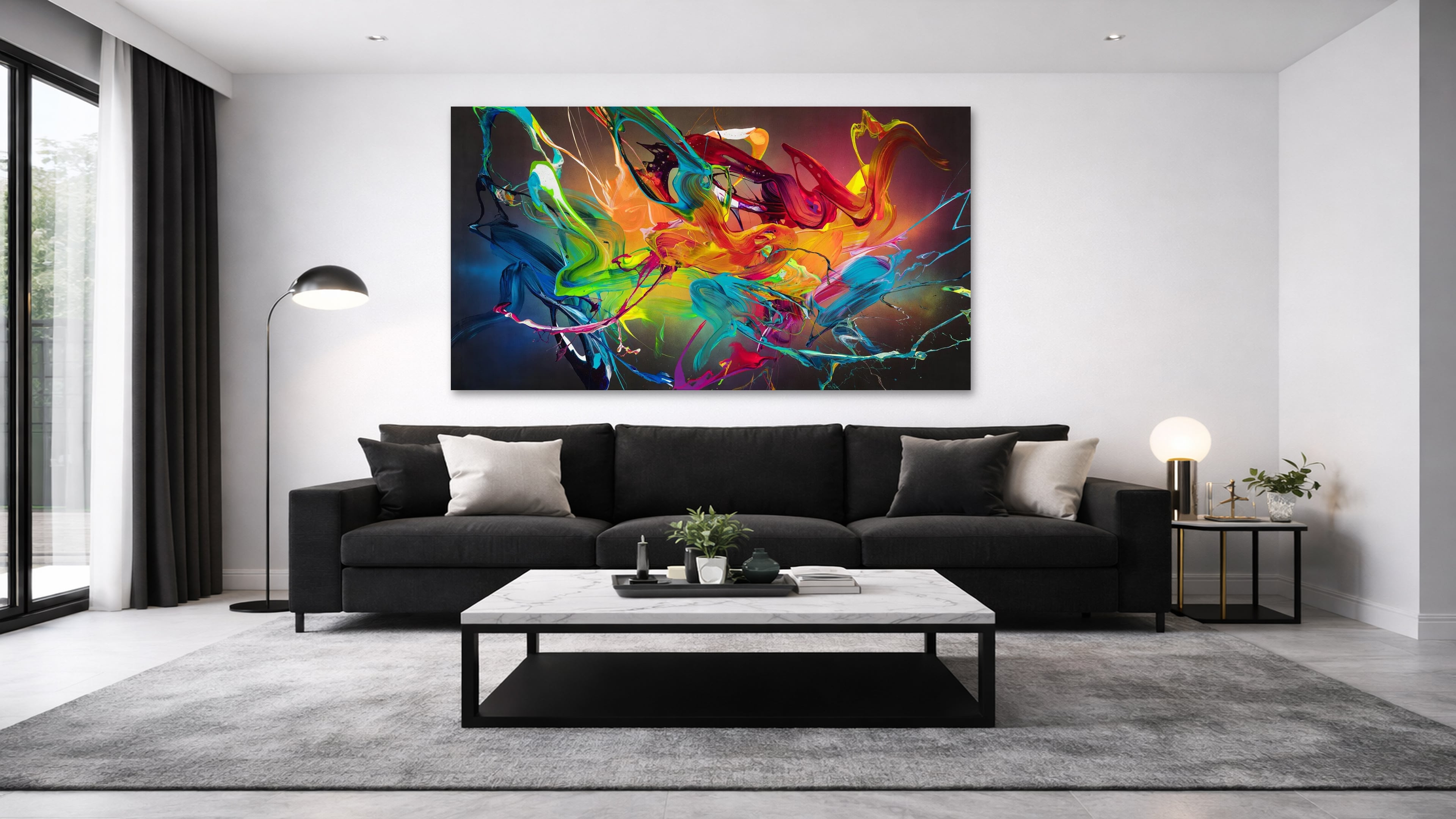 Abstraktes Bild auf Leinwand