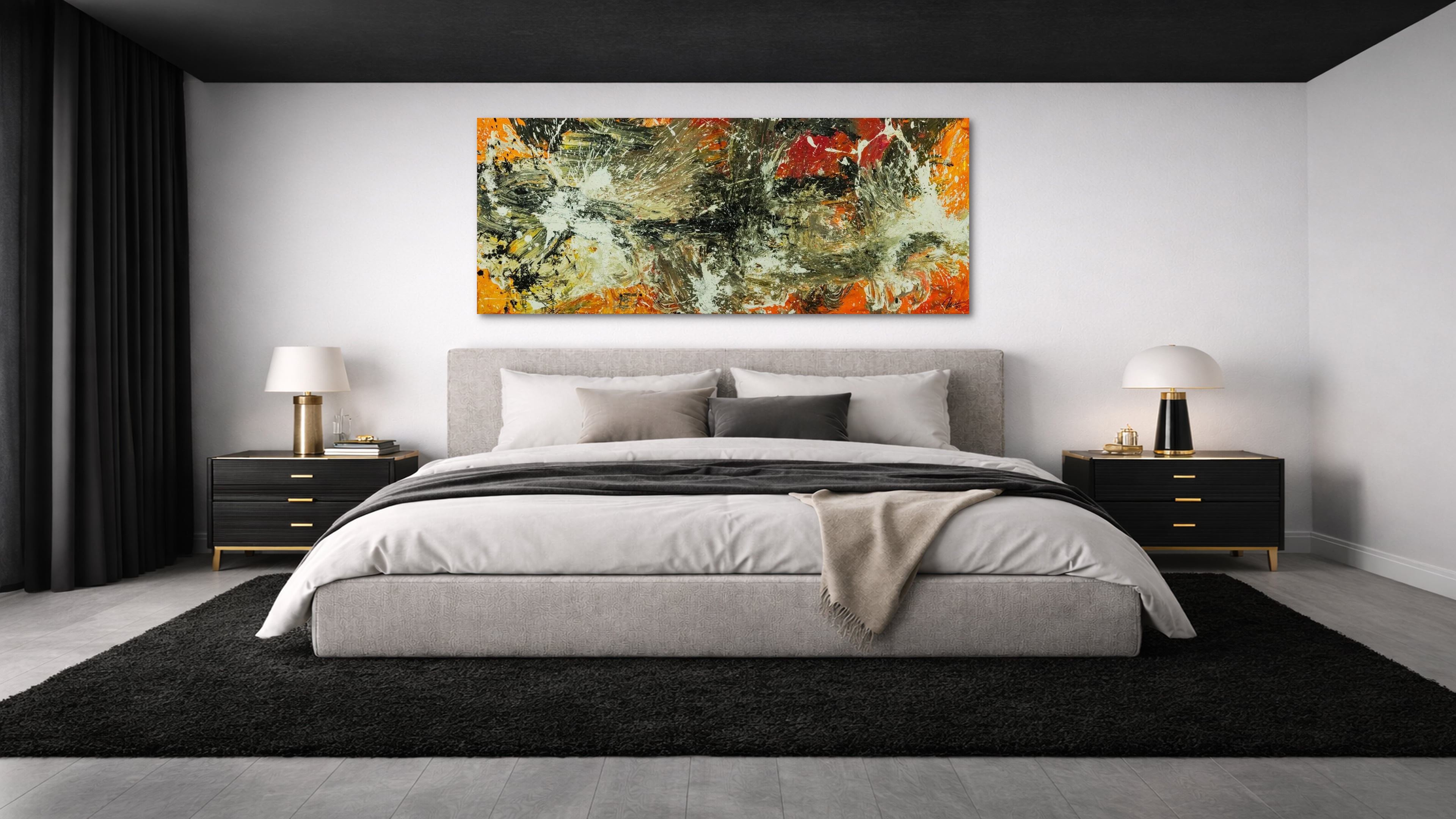 Abstraktes Bild auf Leinwand