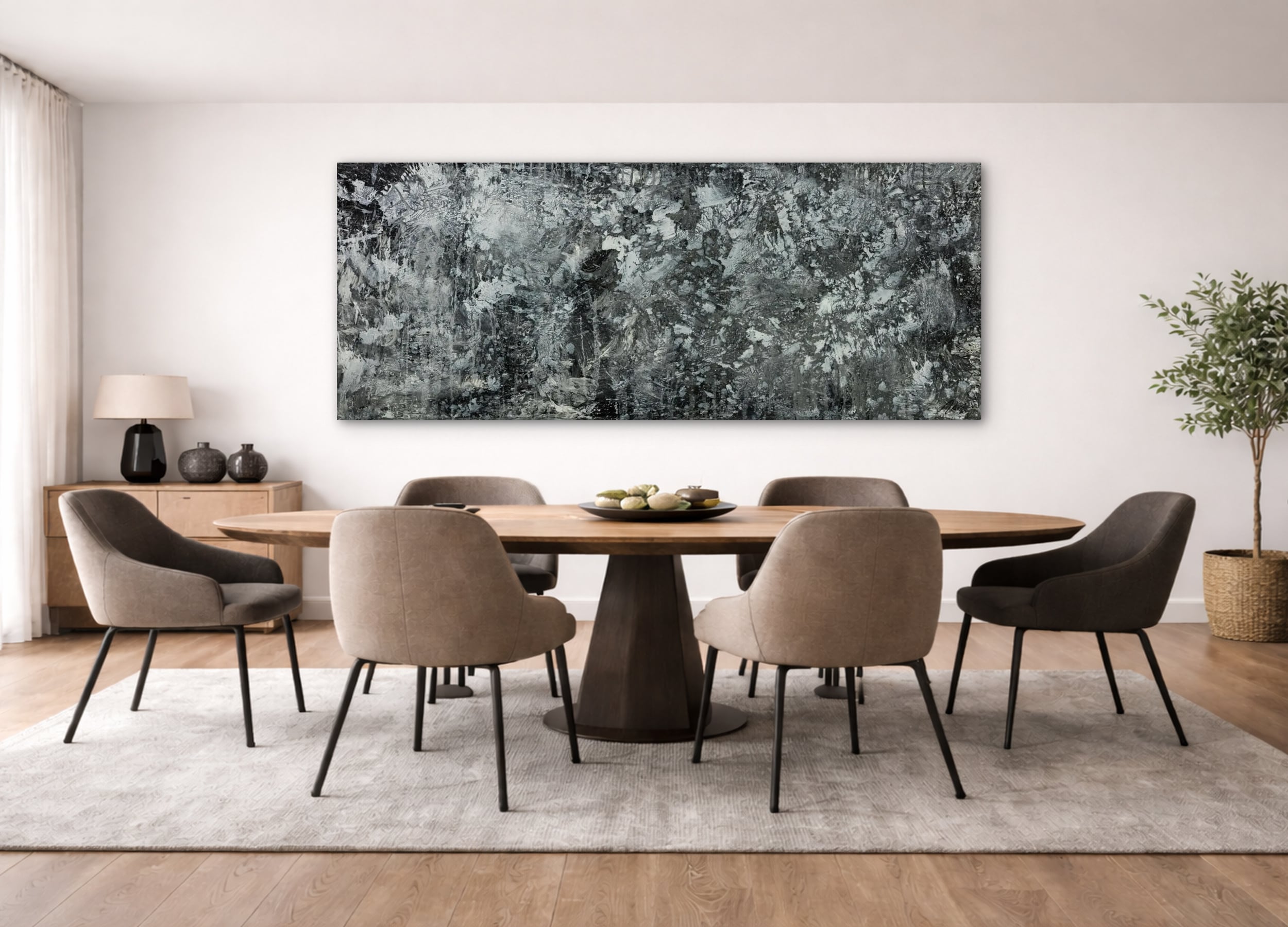 Abstraktes Bild auf Leinwand