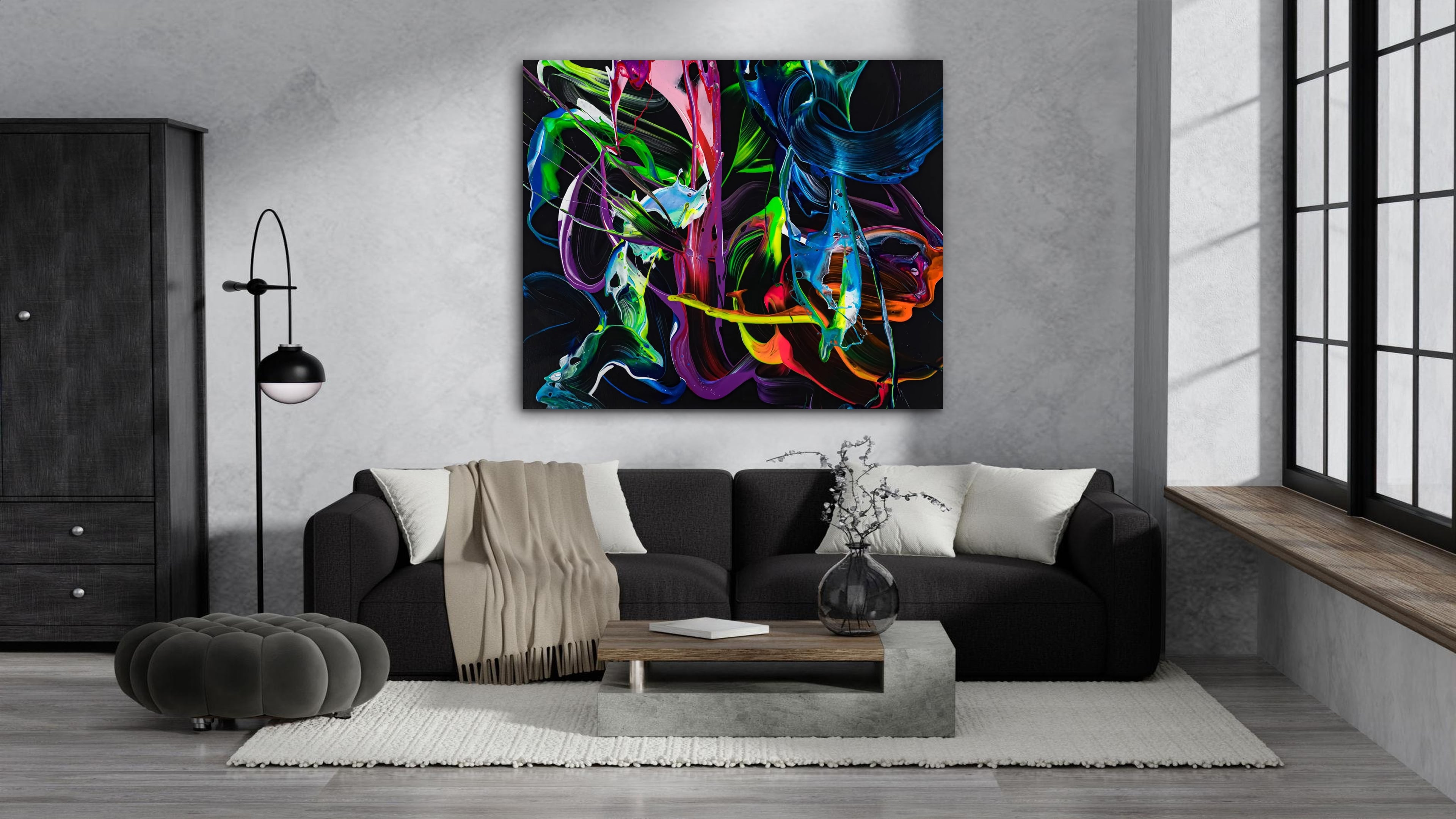 Abstraktes Bild auf Leinwand