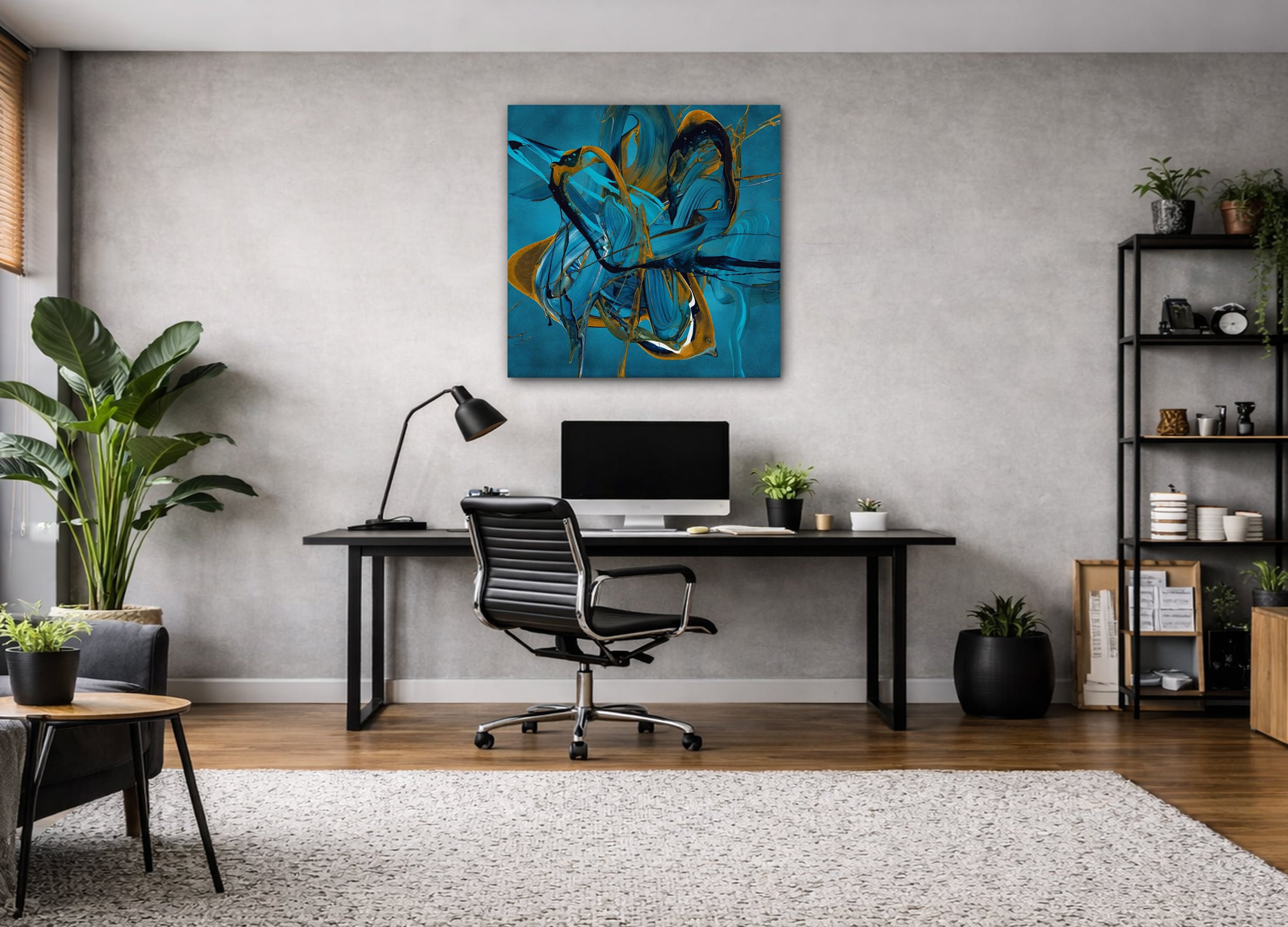 Abstraktes Bild auf Leinwand