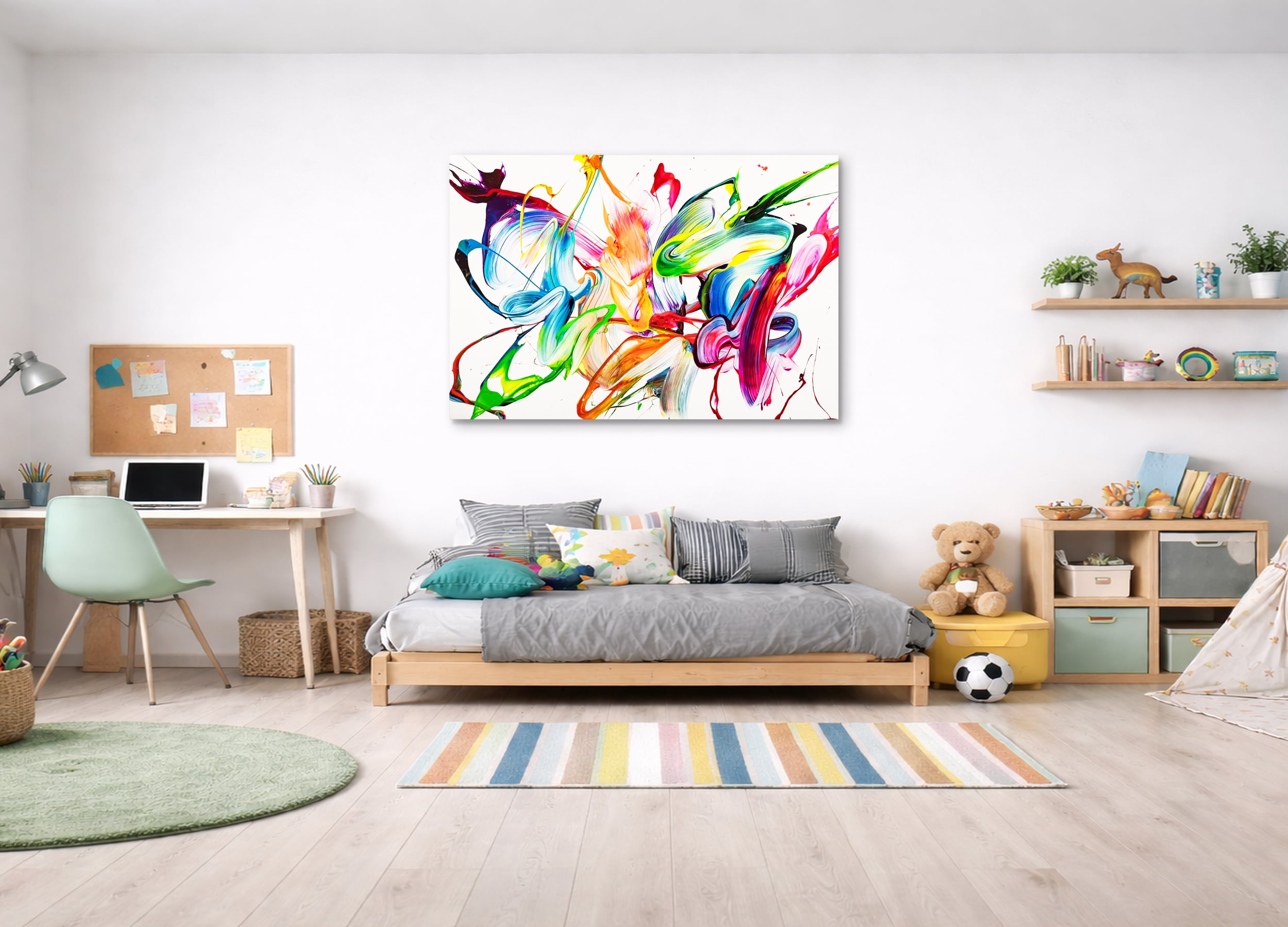 Abstraktes Bild auf Leinwand