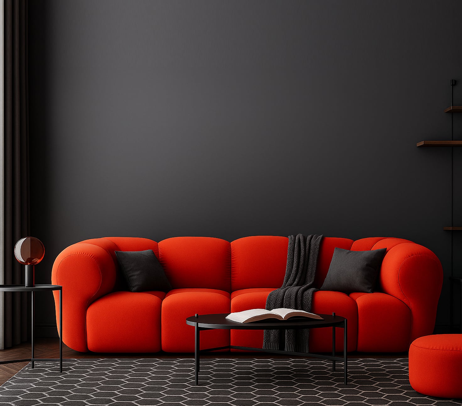 Abstrakte Kunst im Raum