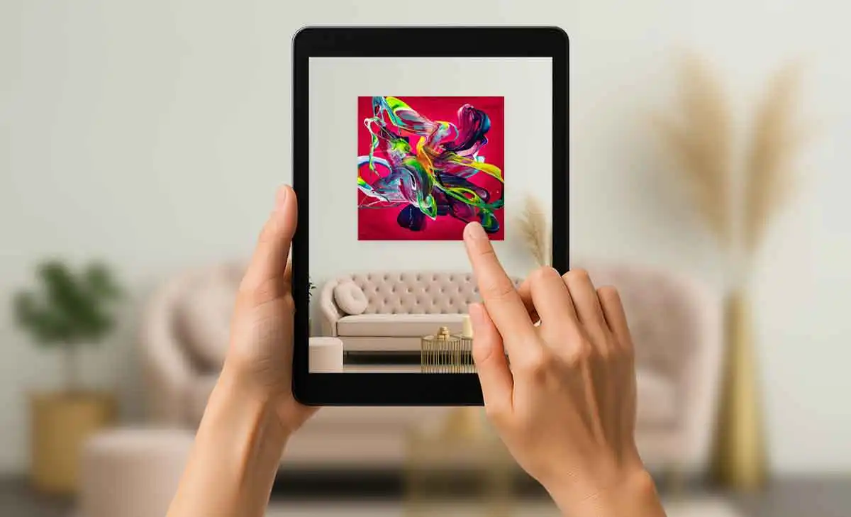 Kunst in 3D probehängen